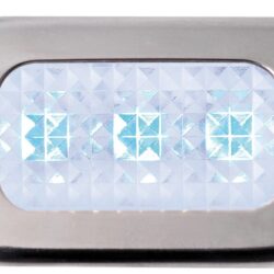 Luce cortesia inox 3 LED blu